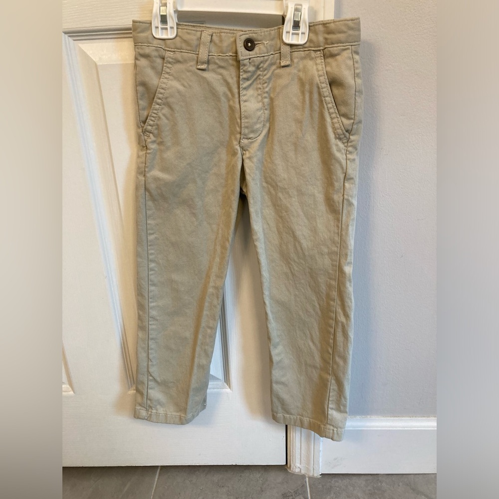 Crown and Ivy Boys 5 regular khaki pants with adjustable waist